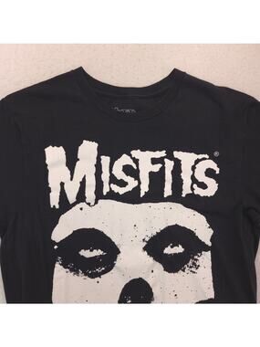 Misfits Band Short Sleeve Crew Neck Graphic T-Shirt Mens Size Medium M Black